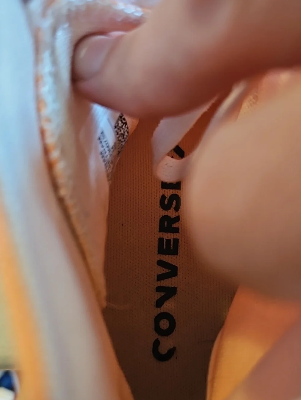 Orange Platform Converse Sneakers